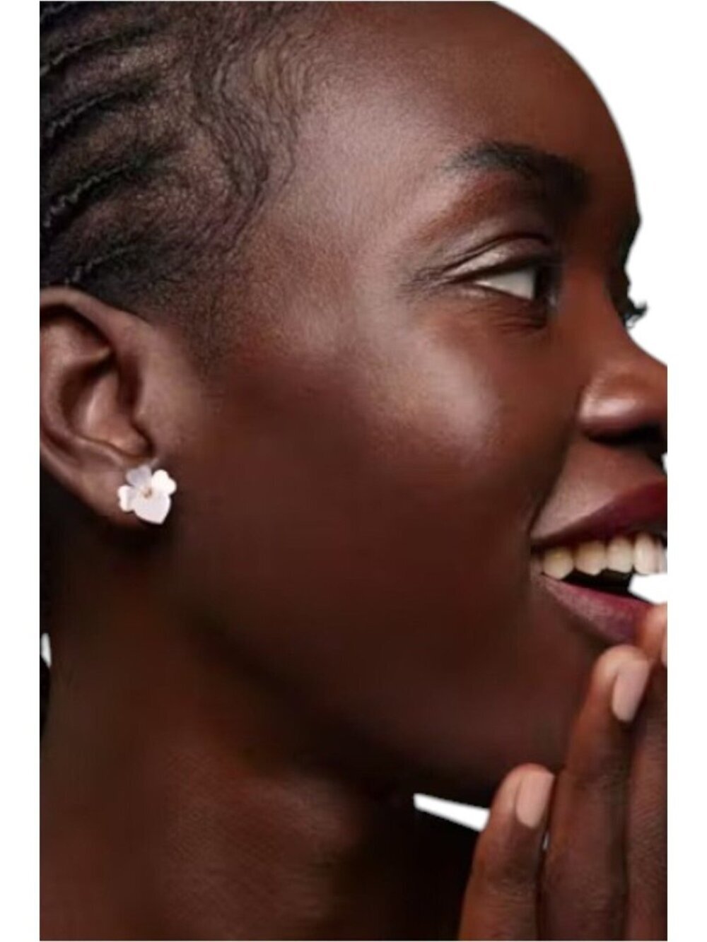 Kate Spade New York Precious Pansy Studs Earrings Cream Multi/Rose Gold - Picture 4 of 5